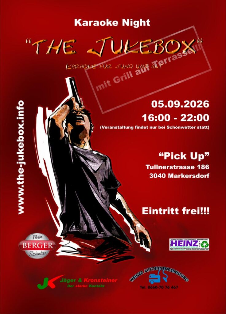 Karaoke im "Pick Up" - Markersdorf! 05.09.2026