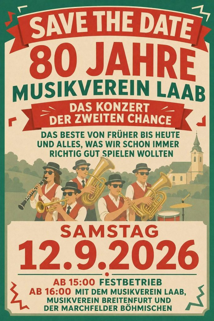 80 Jahre Musikverein Laab 12.09.2026