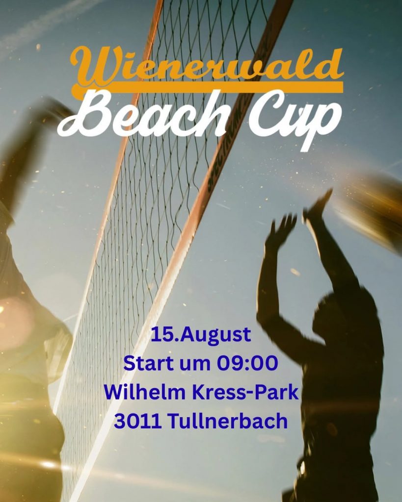 Wienerwald Beach Cup in Tullnerbach: 15.08.2026